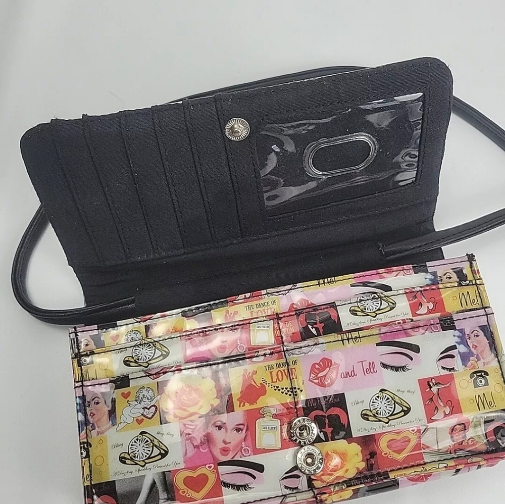 Relic Patchwork Crossbody Wallet Iconic Love Kiss… - image 6